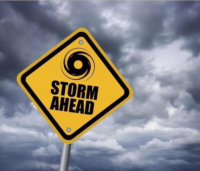storm warning sign